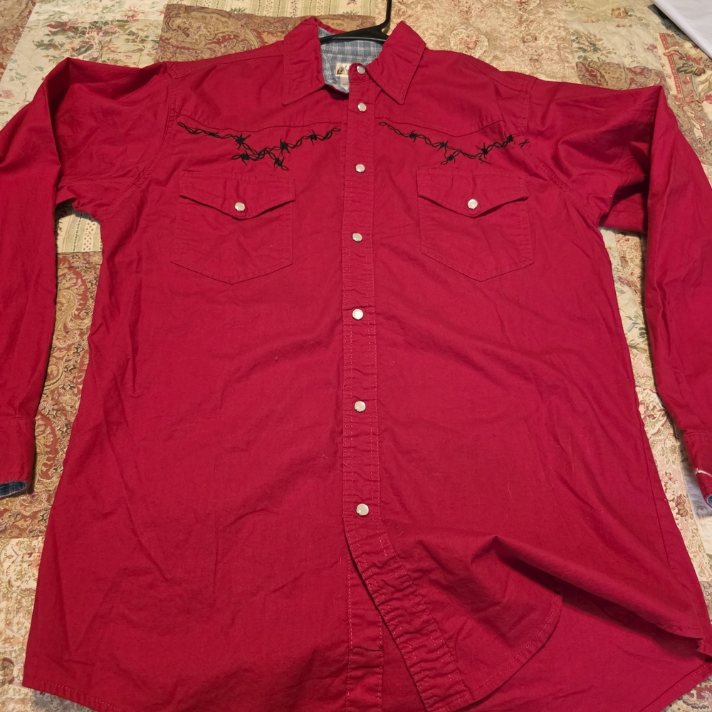 Express Blue Plaid Shirt